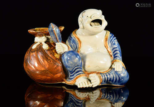 Japanese Porcelain Laughing Deity