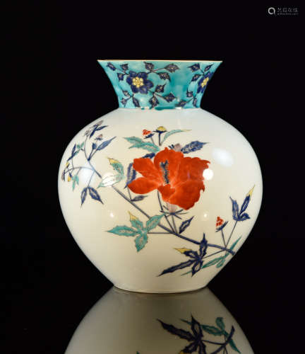 Japanese Studio Porcelain Vase