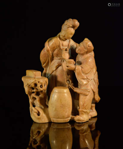 Chinese Carved Soapstone figurine