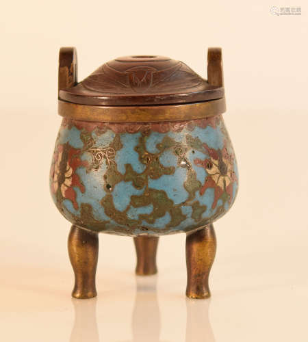 Chinese Cloisonné Censer with Cheulung Mark