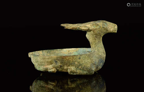 Chinese Bronze Deer Cup