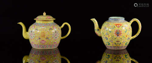 Chinese Two Porcelain Teapot