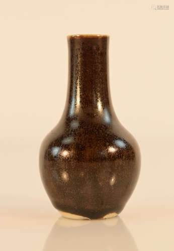 Chinese Miniature Black Glaze Vase