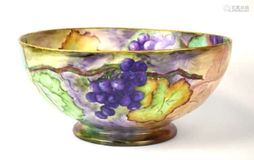 Large Painted Punch Center Bowl