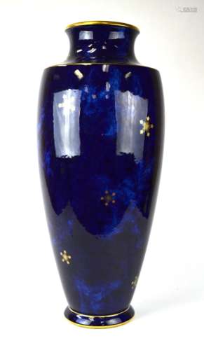 Large Cobalt  Blue Glazed Sevre Vase