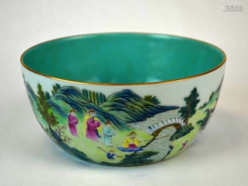 Chinese Famille Rose Bowl, Republic Period