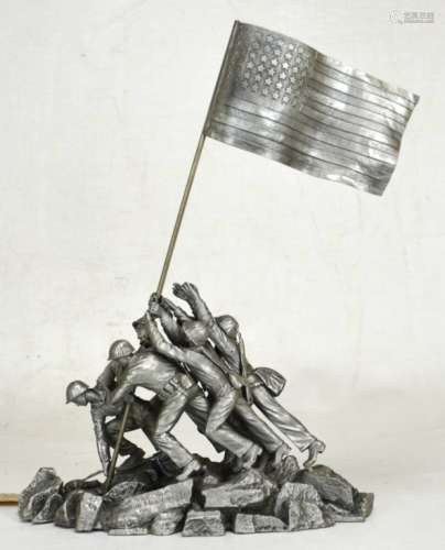 Fine Limited Edition Pewter Iwo Jima Statue