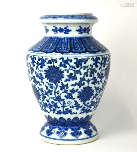 Chinese Blue and  White Porcelain Vase