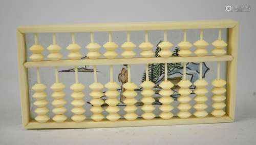 Chinese Miniature Bone Carved Abacus