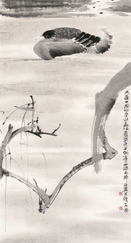 韩天衡 1986年作 月色 镜心 水墨纸本