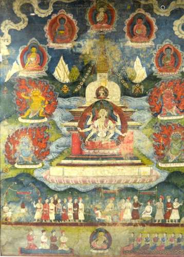 19th C Tibetan Thanka