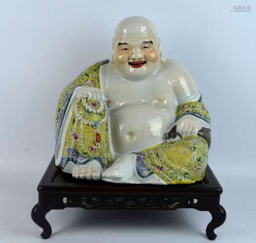 Fujianhuiguan Mark Chinese Porcelain Hotai Buddha