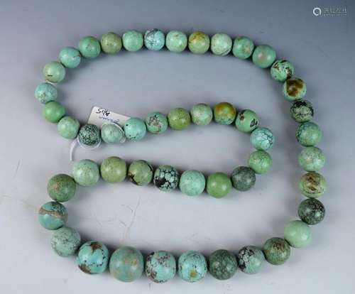 330 Grams Chinese Turquoise Bead Necklace