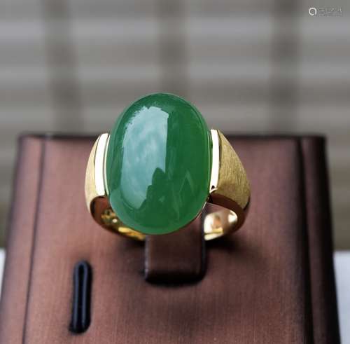 19.50ct Large Jadeite Jade Gentleman's Ring