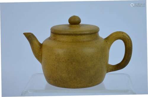 19th C Chinese Pale Yixing Teapot & Cover