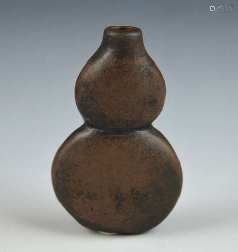 Rare 18/19th C Chinese Yixing Double Gourd Snuff