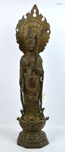 Chinese Tang-Style Avalokitesvara in Iron