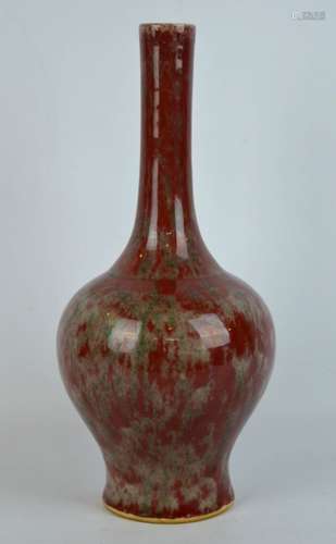 Chinese Underglaze Copper Red Glazed Vase