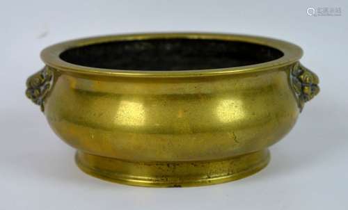 Good Chinese Qing Dynasty Bronze Censer