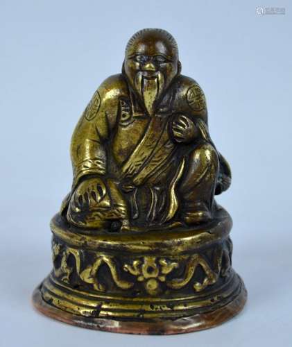 Qing or Earlier Chinese Kneeling Guardian Figure