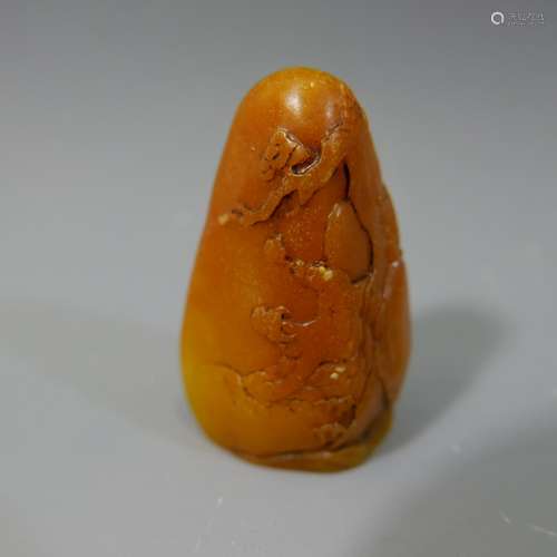 ANTIQUE CHINESE SHOUSHAN STONE SEAL - 19TH CENTURY