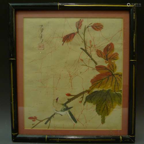 ANTIQUE CHINESE WATERCOLOR PAINTING