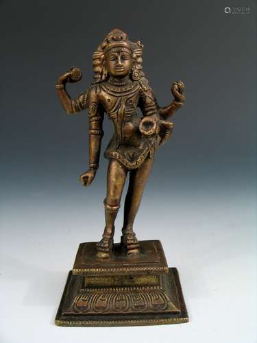 Antique Indian Bronze Buddha.