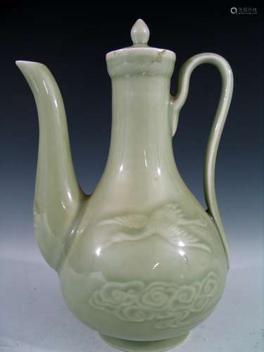 Chinese Celadon Porcelain Teapot