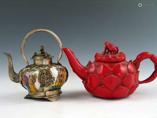 Two Chinese Teapots