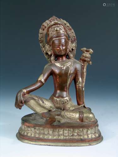 Antique Indian/Tibetan Bronze Buddha.