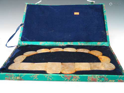 A Set of Jade Plaques.