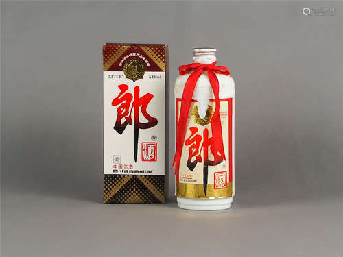 四川古蔺 1990原箱铁盖郎酒 名酒珍酿