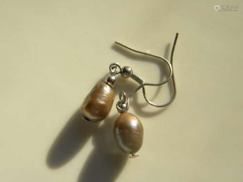 Pair of South Sea Pearl Earrings