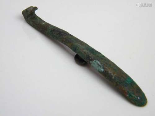 Antique Chinese Bronze Belt Hook Han Dynasty