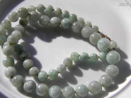 Antique Chinese Jadeite Necklace