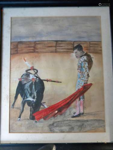 Oil Painting of a Spain Matador