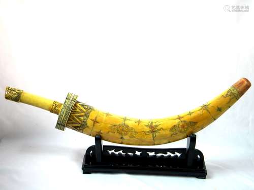 Ivory or Bone Knife with Stand