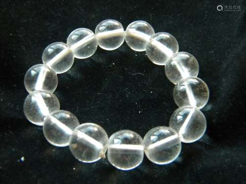 Natural Crystal Bead Bracelet