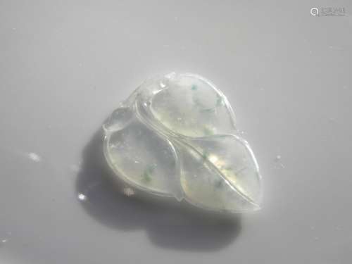 Natural Grade A White Jadeite Pendant, size of the jade