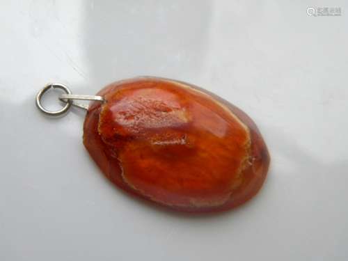 Antique Natural Butter Scotch Amber Pendant