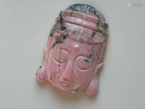 Vintage Chinese Jasper Buddha Pendant