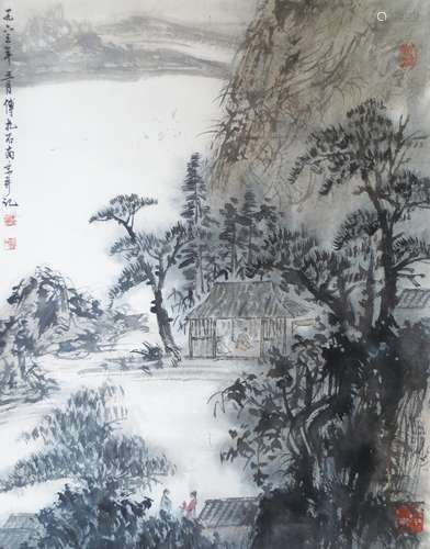 傅抱石 山水