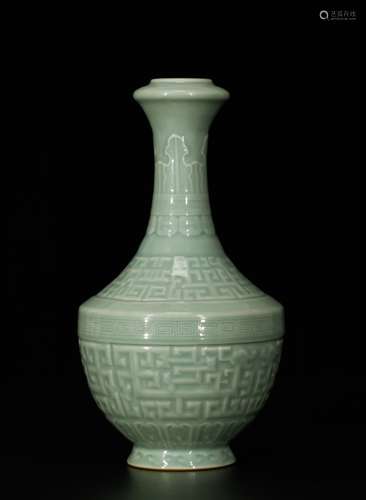 Chinese Celadon Glazed Porcelain Vase