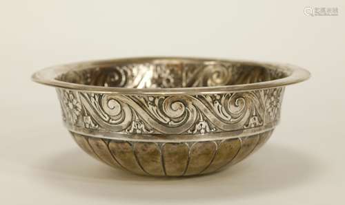 German Judaica Lazarus Posen 800 Silver Bowl