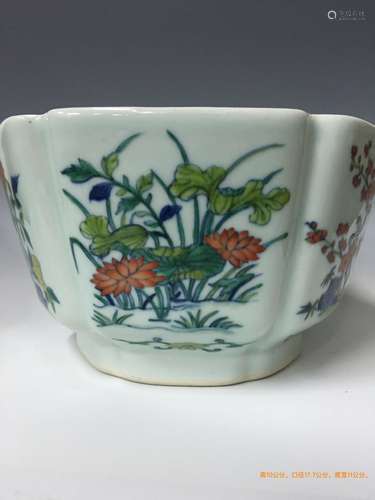 Chinese Famille Verte Porcelain Bowl