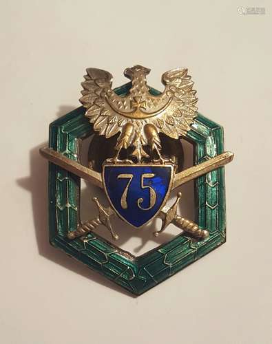 Antique Polish Enamel Badge