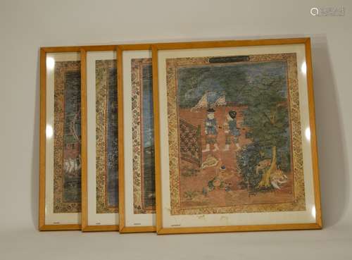 4 South Asian Framed Pictures