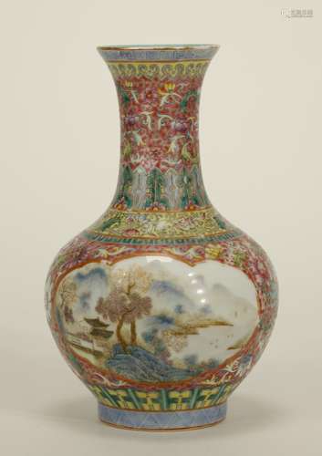 Chinese Famille Rose Vase