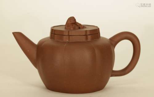 Republic Period Chinese Yixing Zisha Teapot,Marked