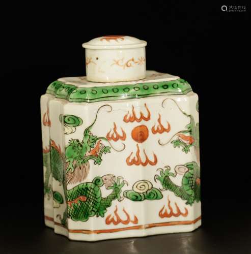 Chinese Porcelain Tea Caddy